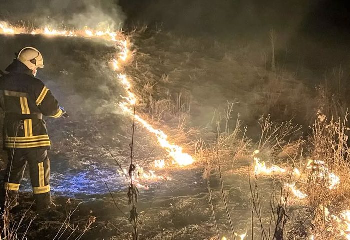 На Хмельниччині за добу сталося 24 пожежі: горіли поля й будівлі